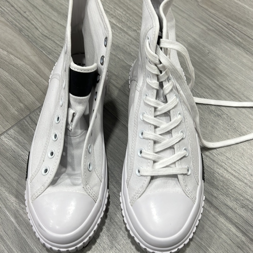 ALLSAINTS Women's Dana Flatform High Top Sneakers - Picture 3 of 7